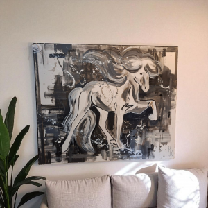 Original Wandbild Isländer