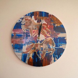 Wanduhr handbemalt Icelandhorse