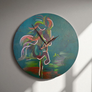 Wanduhr handbemalt Icelandhorse
