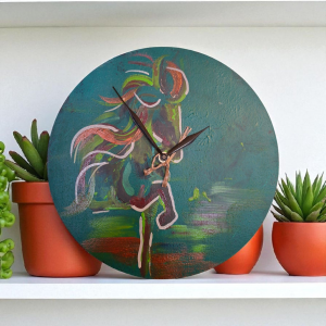 Wanduhr handbemalt Icelandhorse