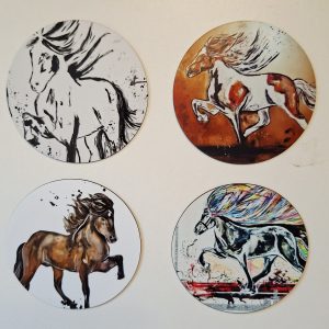 4er Set Kunstdruck Magnete