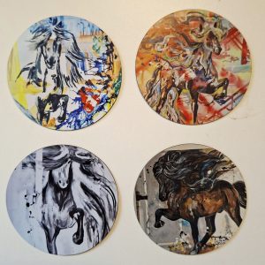 4er Set Kunstdruck Magnete