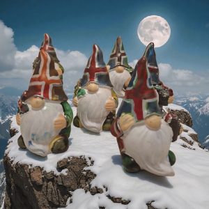 Weihnachtswichtel inklusive Häuschen