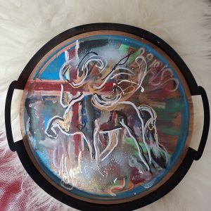 Esstablett mit Isländer rund